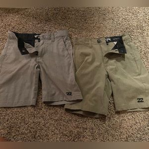 Billabong crossfire boys shorts x2!